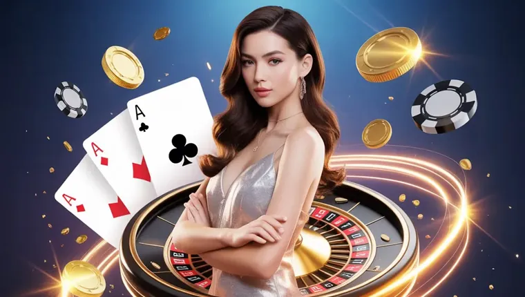 okgames live casino dealer in action
